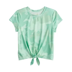 Girls 7-16 Tek Gear® Knot Front Fashion Tee in Regular & Plus Size -Kohl's Shop 4835933 Mint Camo