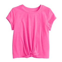 Girls 7-16 Tek Gear® Knot Front Fashion Tee in Regular & Plus Size -Kohl's Shop 4835933 Pink Trillion