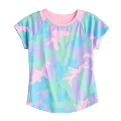 Girls 7-16 Tek Gear® Short Sleeve Performance Tee in Regular & Plus Size -Kohl's Shop 4849375 Lilac Camo