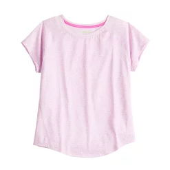 Girls 7-16 Tek Gear® Short Sleeve Performance Tee in Regular & Plus Size -Kohl's Shop 4849375 Lilac Cheetah