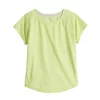 Girls 7-16 Tek Gear® Short Sleeve Performance Tee in Regular & Plus Size -Kohl's Shop 4849375 Lime Cheetah