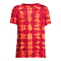 Boys 8-20 Lands' End Short Sleeve Active Pattern Tee in Husky -Kohl's Shop 4869941 Crimson Orange Dye