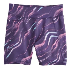Girls 7-16 Tek Gear® Performance Bike Shorts in Regular & Plus Size -Kohl's Shop 4871670 Purple Pink Marble