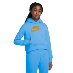 Girls 7-16 Nike Club Fleece Hoodie -Kohl's Shop 4878298 University Blue Goldto