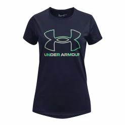 Girls 7-16 Under Armour Big Logo Tech Tee -Kohl's Shop 4897293 Navy
