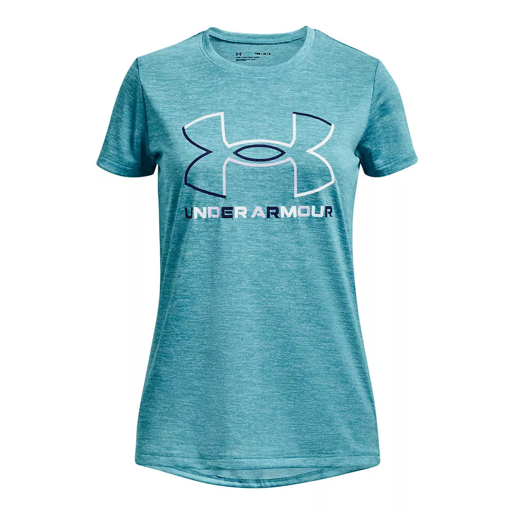 Girls 7-16 Under Armour Big Logo Twist Tech Tee 7 Girls 7-16 Under Armour Big Logo Twist Tech Tee - Image 5