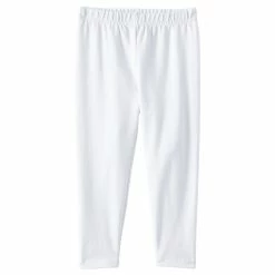 Girls 7-16 Lands' End Tough Cotton Capri Leggings -Kohl's Shop 4922580 White