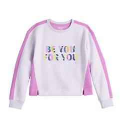 Girls 7-16 Tek Gear® Ultrasoft Fleece Graphic Sweatshirt -Kohl's Shop 4938207 Lavender Be You
