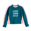 Girls 7-16 Tek Gear® Ultrasoft Fleece Graphic Sweatshirt -Kohl's Shop 4938207 Teal Pink Love
