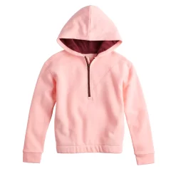 Girls 7-16 Tek Gear® Ultrasoft Fleece 1/4-Zip Hoodie in Regular & Plus -Kohl's Shop 4972462 Pinktini