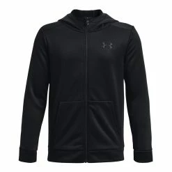 Boys 8-20 Under Armour Armour Fleece® Full Zip Hoodie -Kohl's Shop 4975505 Black