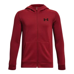 Boys 8-20 Under Armour Armour Fleece® Full Zip Hoodie -Kohl's Shop 4975505 Red
