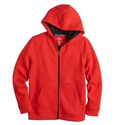 Boys 8-20 Tek Gear® Ultrasoft Fleece Full-Zip Hoodie in Regular & Husky -Kohl's Shop 4980169 Cherry Berry Black