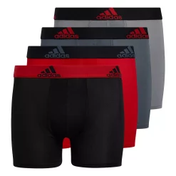 Boys 4-20 adidas Performance 4-Pack Boxer Briefs -Kohl's Shop 4992109 Black Red