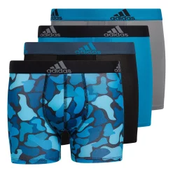 Boys 4-20 adidas Performance 4-Pack Boxer Briefs -Kohl's Shop 4992109 Blue Camo