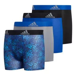 Boys 4-20 adidas Performance 4-Pack Boxer Briefs -Kohl's Shop 4992109 Royal