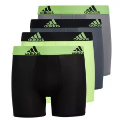 Boys 4-20 adidas Performance 4-Pack Boxer Briefs -Kohl's Shop 4992109 Signal Green