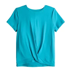 Girls 7-16 Tek Gear® Soft Tek Twist Hem Tee in Regular & Plus -Kohl's Shop 5005956 Tremendous Teal