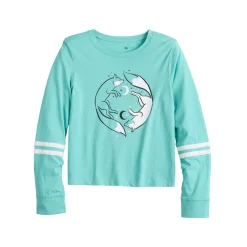 Girls 4-18 & Plus SO® Favorite Boxy Long-Sleeve Tee -Kohl's Shop 5008743 Blue Fox