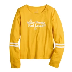 Girls 4-18 & Plus SO® Favorite Boxy Long-Sleeve Tee -Kohl's Shop 5008743 Feel Loved