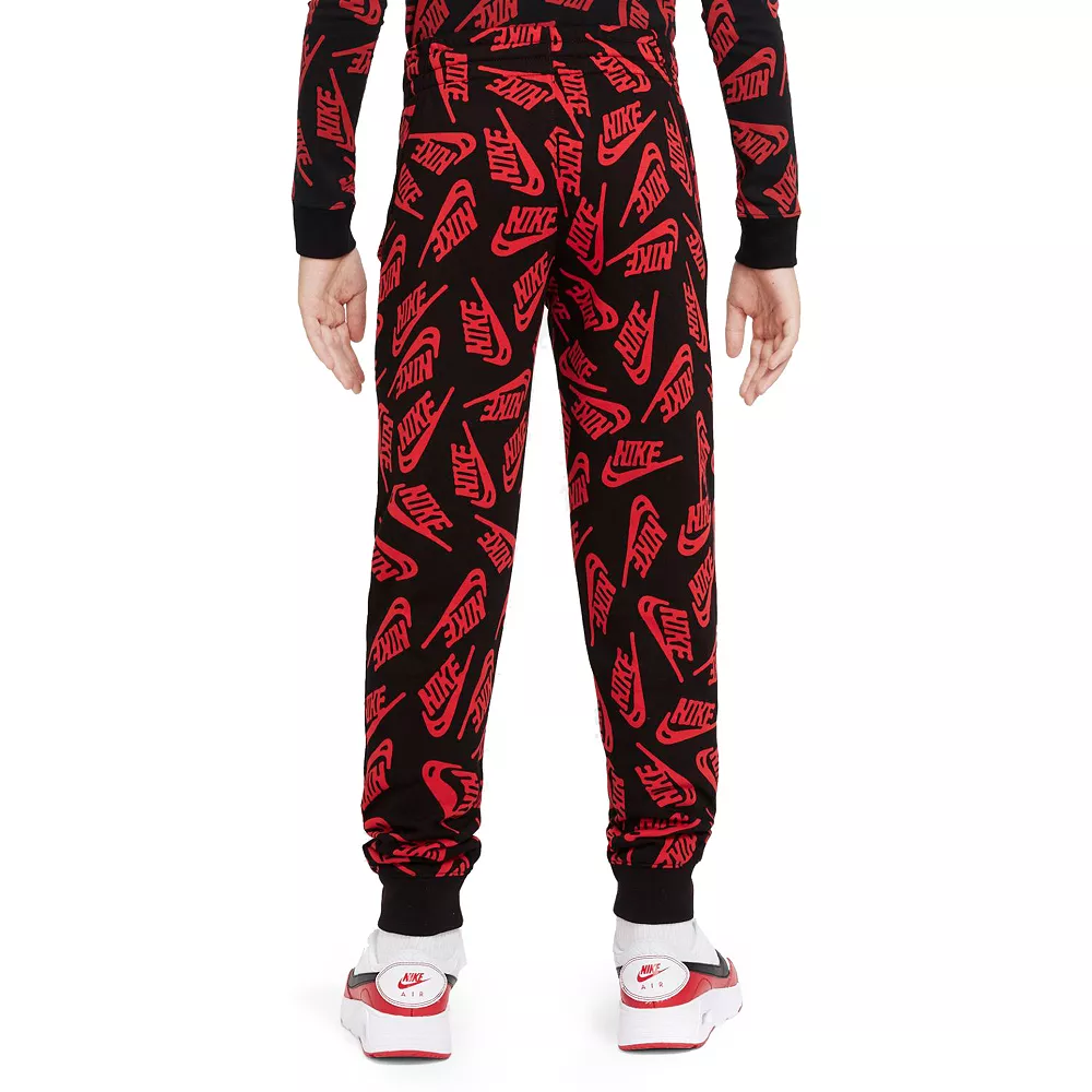 Boys 8-20 Nike Club Fleece Print Joggers 8 Boys 8-20 Nike Club Fleece Print Joggers - Image 6