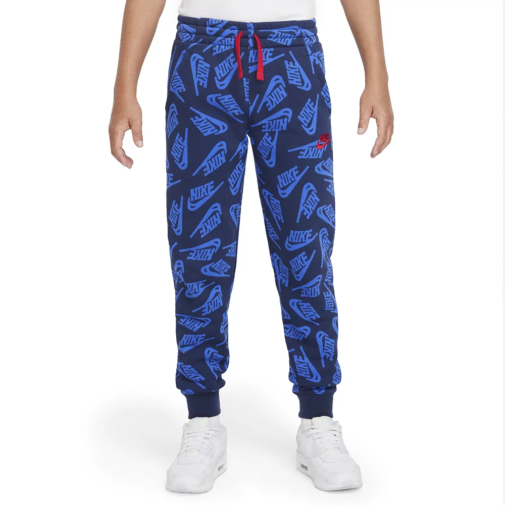 Boys 8-20 Nike Club Fleece Print Joggers 4 Boys 8-20 Nike Club Fleece Print Joggers - Image 2