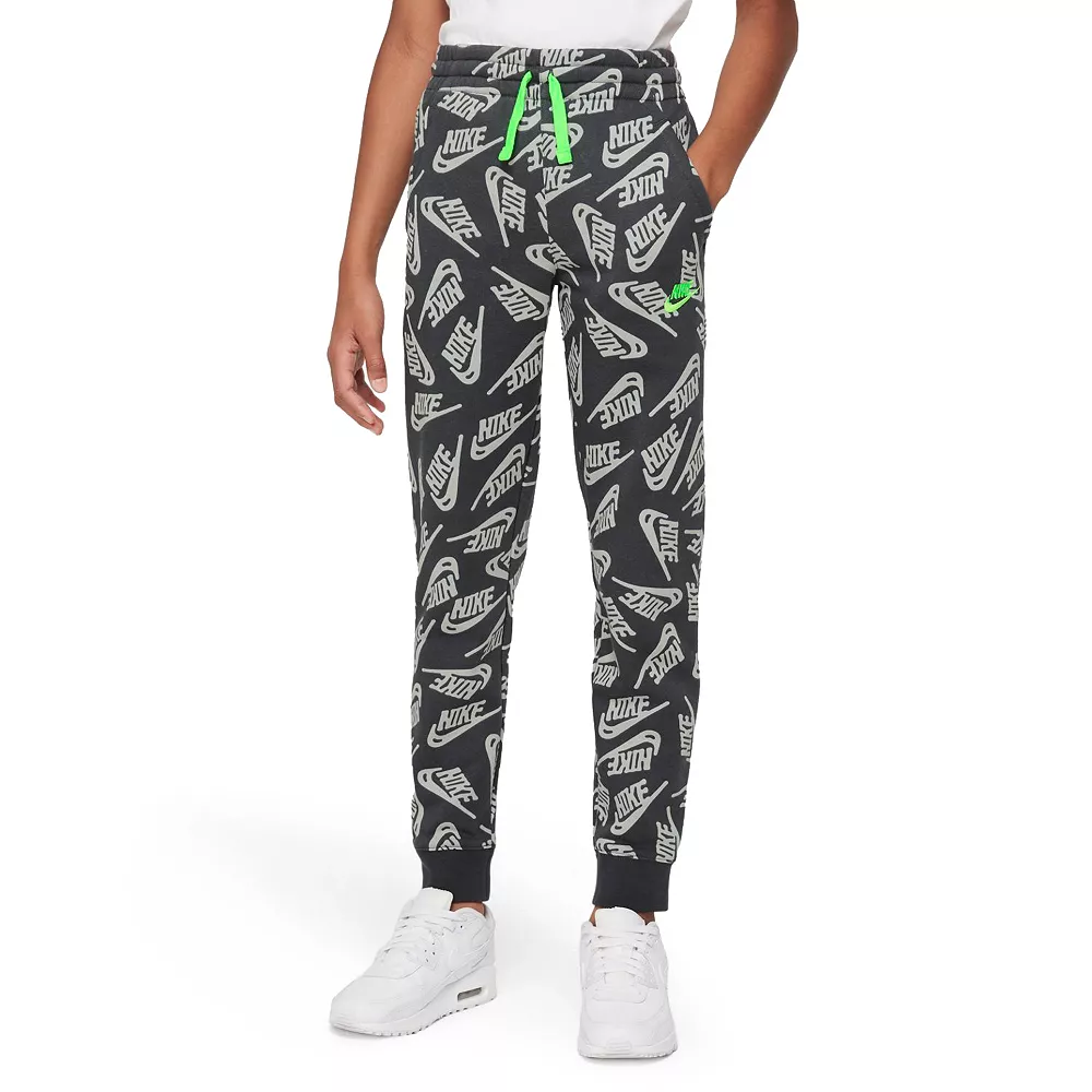 Boys 8-20 Nike Club Fleece Print Joggers 7 Boys 8-20 Nike Club Fleece Print Joggers - Image 5