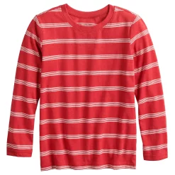 Kids 4-12 Jumping Beans® Striped Tee -Kohl's Shop 5013603 Delicious Cherry Red