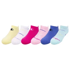 Girls Champion® Script 6-Pack No Show Socks -Kohl's Shop 5034893 Honey Yellow