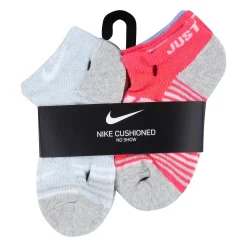 Girls Nike 6-Pack Core No Show Striped Socks -Kohl's Shop 5082407 ALT2