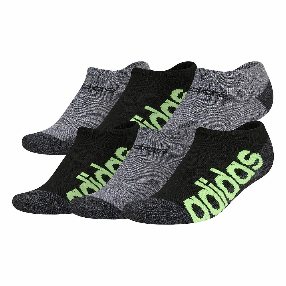 Boys adidas Superlite Linear II 6-Pack No Show Socks 3 Boys adidas Superlite Linear II 6-Pack No Show Socks