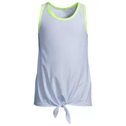 Girls 4-16 Lands' End Tie Front Active Performance Tank Top -Kohl's Shop 5090345 Blue Haze Space Dye