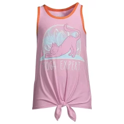 Girls 4-16 Lands' End Tie Front Active Performance Tank Top -Kohl's Shop 5090345 Yoga Cat