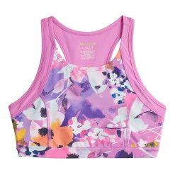 Girls 7-16 Tek Gear® Sun Gear UPF 50 Active Bikini Top in Regular & Plus -Kohl's Shop 5135249 Purple Wildflowers
