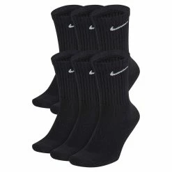 Boys Nike 6-Pack Everyday Cushioned Training Crew Socks -Kohl's Shop 5161644 Black White