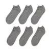Boys Nike 6-Pack No-Show Socks -Kohl's Shop 5161646 Gray Heather Black