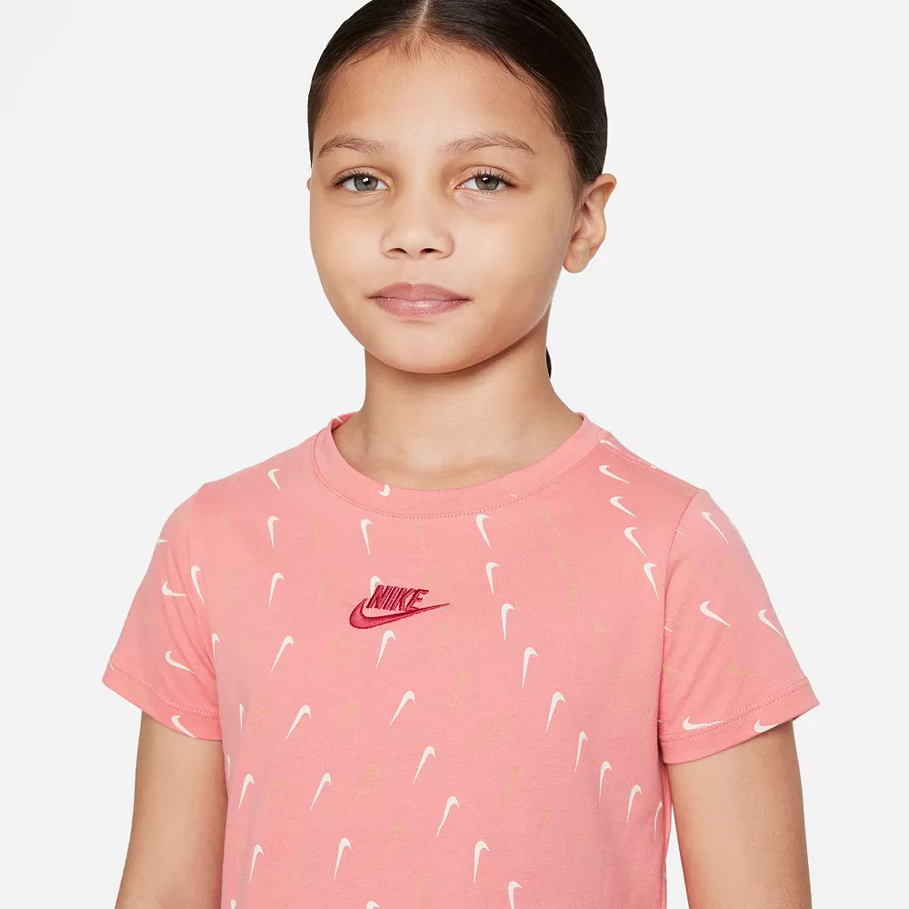 Girls 7-16 Nike Swooshfetti Cropped Tee 8 Girls 7-16 Nike Swooshfetti Cropped Tee - Image 6