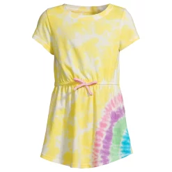 Plus Size Girls 10-16 Lands' End Gathered Waist Tunic Top -Kohl's Shop 5189135 Rainbow Tie Dye