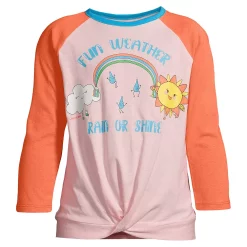Plus Size Girls 10-16 Lands' End 3/4 Length Raglan Graphic Tee -Kohl's Shop 5189176 Rain Or Shine