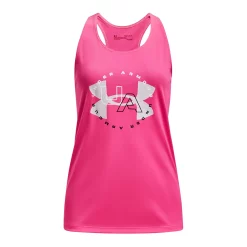 Girls 7-16 Under Armour Big Logo Tech Tank -Kohl's Shop 5189549 Electro Pink