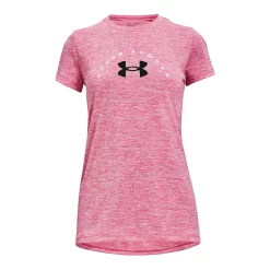 Girls 7-16 Under Armour Twist Arch Logo Tech Tee -Kohl's Shop 5189852 Electro Pink