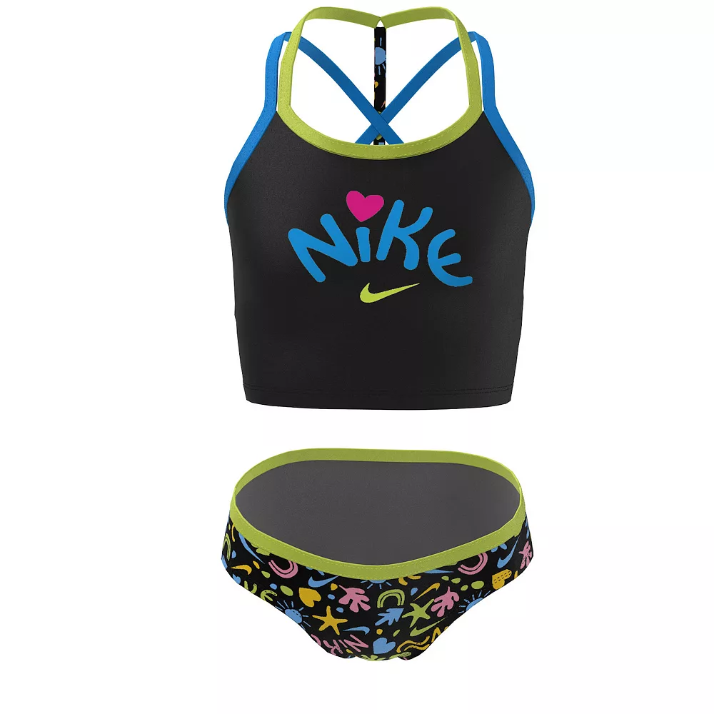 Girls 7-16 Nike Fun Forest T-Crossback Midkini Top & Bottoms Swimsuit Set 3 Girls 7-16 Nike Fun Forest T-Crossback Midkini Top & Bottoms Swimsuit Set