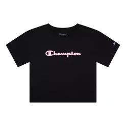 Girls 7-16 Champion® Tie-Dye Script Boxy Tee -Kohl's Shop 5207581 Black