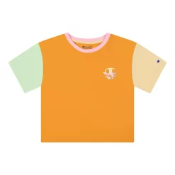 Girls 7-16 Champion® Floral Bouquet Colorblock Tee -Kohl's Shop 5207594 Capri Orange