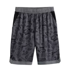 Boys 8-20 Tek Gear® Dry Tek Printed Shorts in Regular & Husky -Kohl's Shop 5214960 Dark Gray Doodle