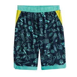 Boys 8-20 Tek Gear® Dry Tek Printed Shorts in Regular & Husky -Kohl's Shop 5214960 Navy Doodle