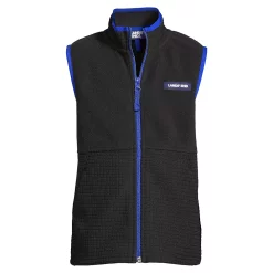 Boys 8-20 Lands' End Grid Fleece Vest -Kohl's Shop 5217223 Black