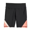 Girls 7-16 Tek Gear® Colorblock High-Waisted Bike Shorts in Regular & Plus -Kohl's Shop 5217776 Mineral Black