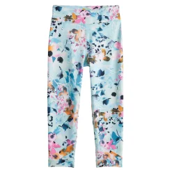 Girls 7-16 Tek Gear® Performance 7/8 Leggings in Regular & Plus -Kohl's Shop 5221479 Light Blue Wildflowers