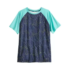 Boys 8-20 Tek Gear® Dry Tek Tee in Regular & Husky -Kohl's Shop 5236234 Navy Run Ombre